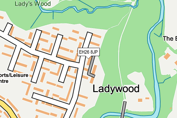 EH26 8JP map - OS OpenMap – Local (Ordnance Survey)