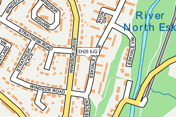 EH26 8JQ map - OS OpenMap – Local (Ordnance Survey)