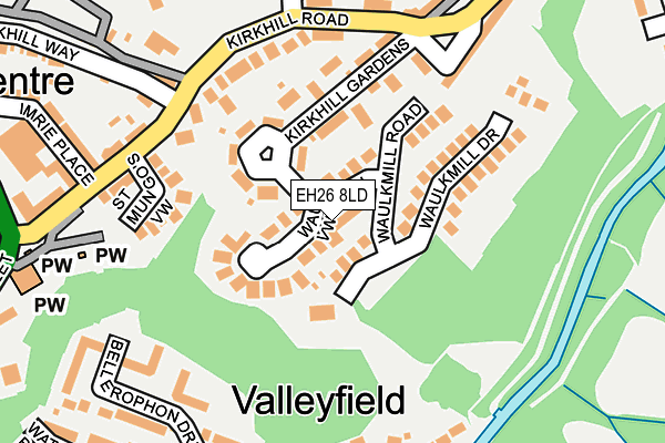 EH26 8LD map - OS OpenMap – Local (Ordnance Survey)