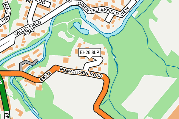 EH26 8LP map - OS OpenMap – Local (Ordnance Survey)