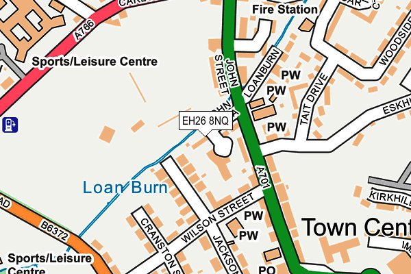 EH26 8NQ map - OS OpenMap – Local (Ordnance Survey)