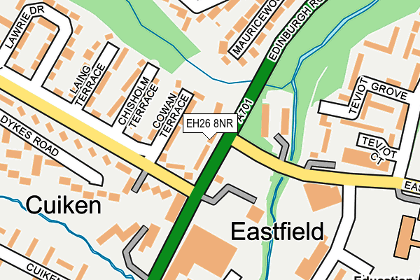 EH26 8NR map - OS OpenMap – Local (Ordnance Survey)