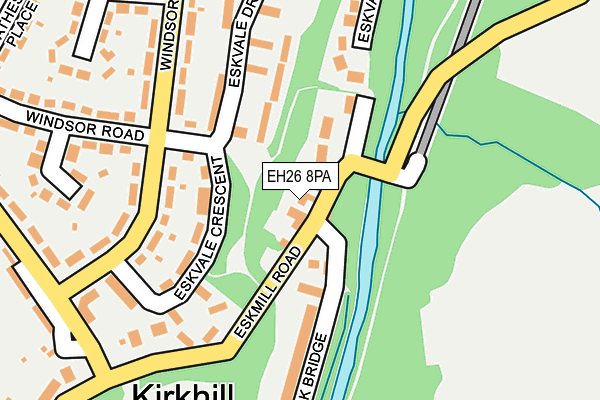 EH26 8PA map - OS OpenMap – Local (Ordnance Survey)