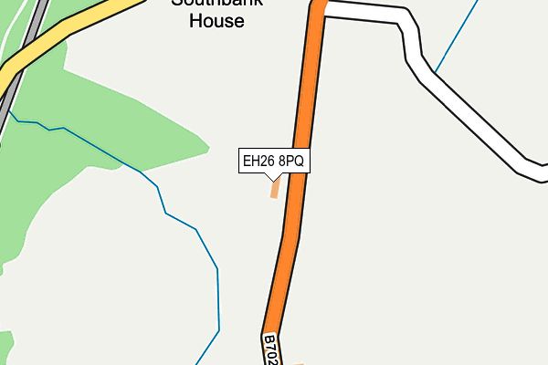 EH26 8PQ map - OS OpenMap – Local (Ordnance Survey)