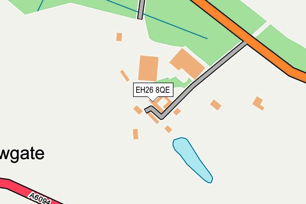 EH26 8QE map - OS OpenMap – Local (Ordnance Survey)