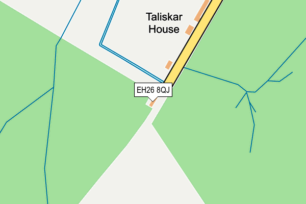 EH26 8QJ map - OS OpenMap – Local (Ordnance Survey)