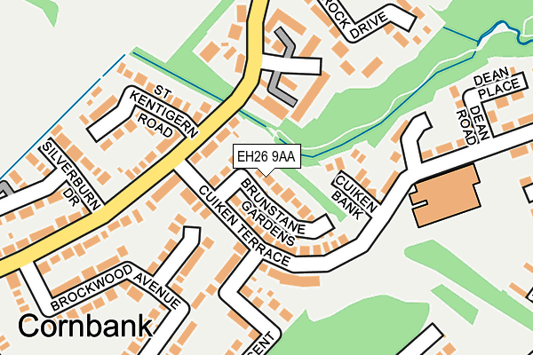 EH26 9AA map - OS OpenMap – Local (Ordnance Survey)