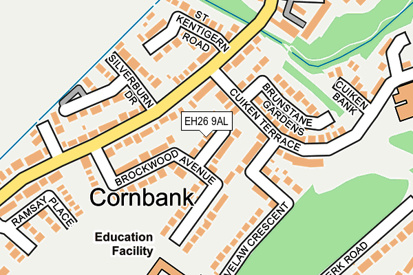 EH26 9AL map - OS OpenMap – Local (Ordnance Survey)