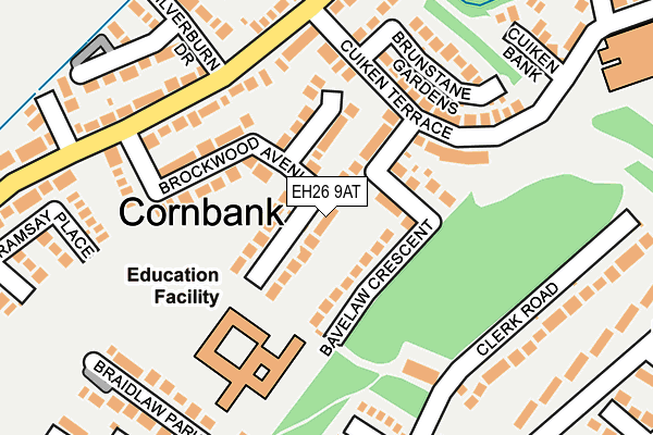 EH26 9AT map - OS OpenMap – Local (Ordnance Survey)