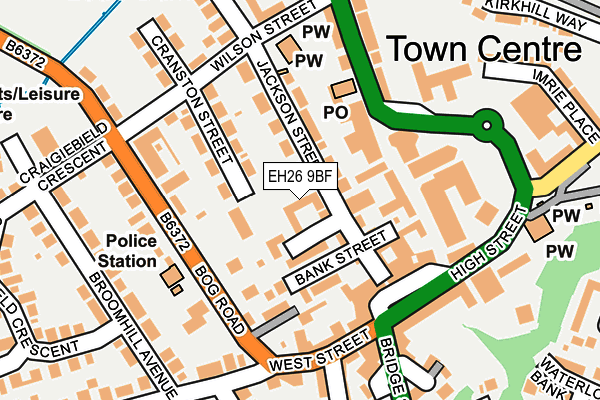 EH26 9BF map - OS OpenMap – Local (Ordnance Survey)