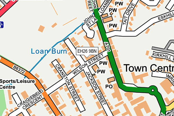 EH26 9BN map - OS OpenMap – Local (Ordnance Survey)