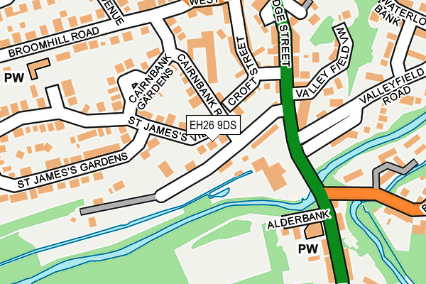 EH26 9DS map - OS OpenMap – Local (Ordnance Survey)