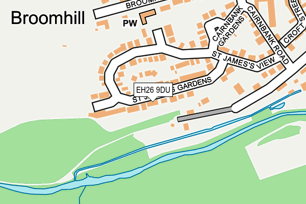 EH26 9DU map - OS OpenMap – Local (Ordnance Survey)