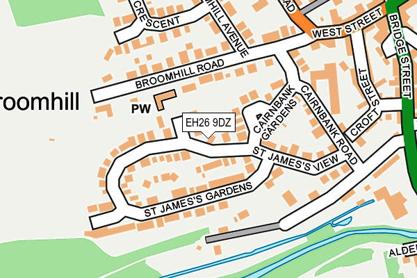 EH26 9DZ map - OS OpenMap – Local (Ordnance Survey)