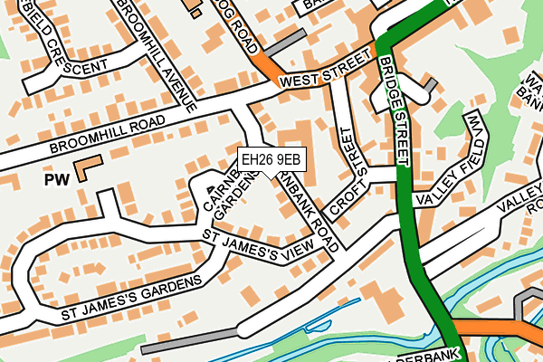 EH26 9EB map - OS OpenMap – Local (Ordnance Survey)