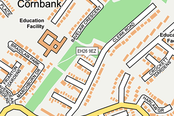 EH26 9EZ map - OS OpenMap – Local (Ordnance Survey)