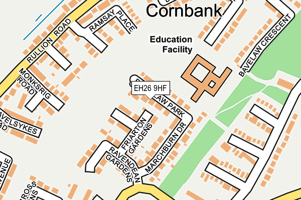 EH26 9HF map - OS OpenMap – Local (Ordnance Survey)