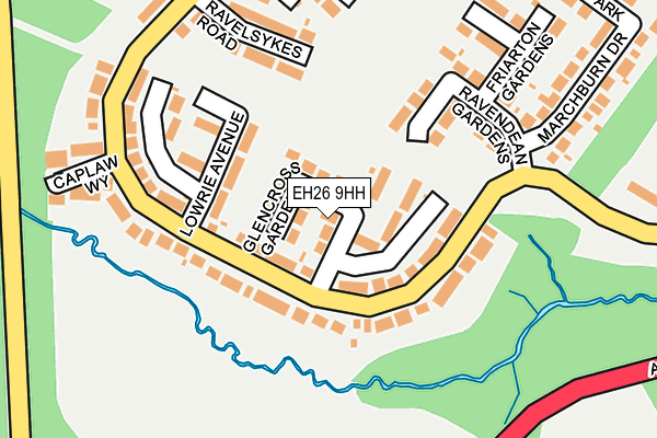 EH26 9HH map - OS OpenMap – Local (Ordnance Survey)