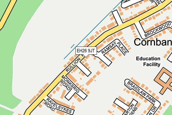 EH26 9JT map - OS OpenMap – Local (Ordnance Survey)