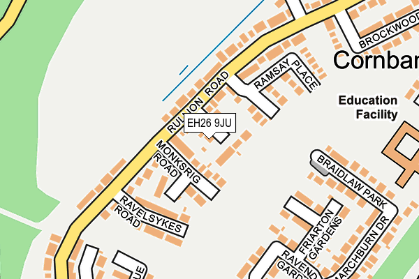 EH26 9JU map - OS OpenMap – Local (Ordnance Survey)