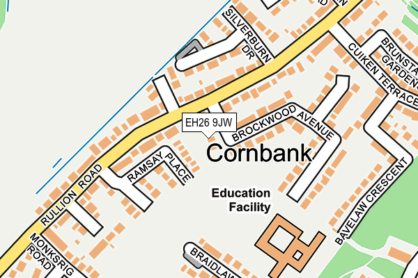 EH26 9JW map - OS OpenMap – Local (Ordnance Survey)