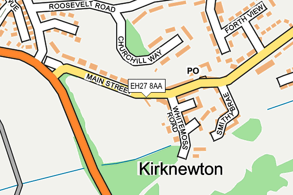 EH27 8AA map - OS OpenMap – Local (Ordnance Survey)