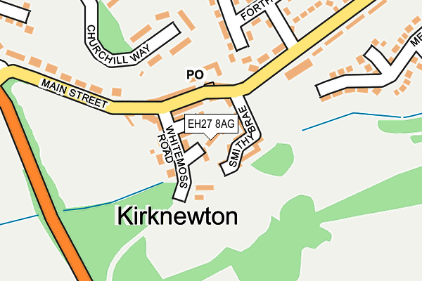 EH27 8AG map - OS OpenMap – Local (Ordnance Survey)