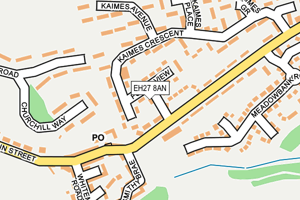 EH27 8AN map - OS OpenMap – Local (Ordnance Survey)