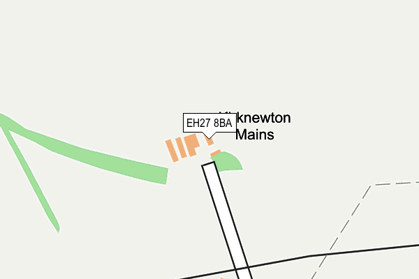 EH27 8BA map - OS OpenMap – Local (Ordnance Survey)