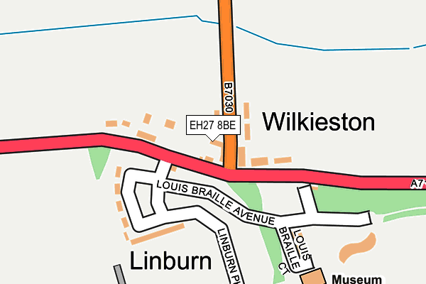 EH27 8BE map - OS OpenMap – Local (Ordnance Survey)