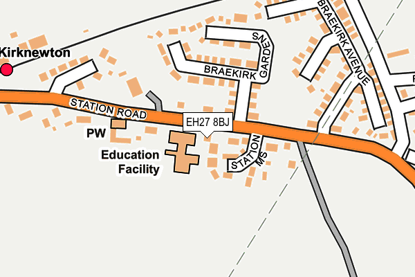 EH27 8BJ map - OS OpenMap – Local (Ordnance Survey)