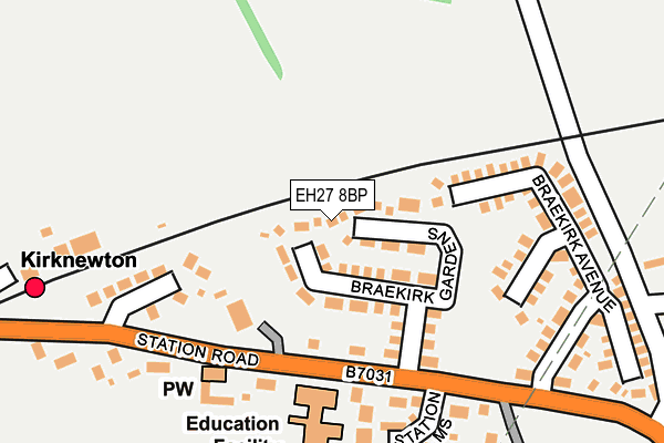 EH27 8BP map - OS OpenMap – Local (Ordnance Survey)