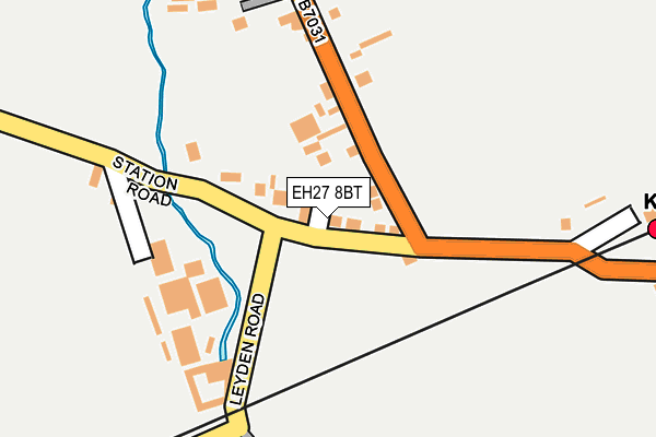 EH27 8BT map - OS OpenMap – Local (Ordnance Survey)