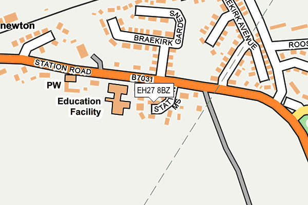 EH27 8BZ map - OS OpenMap – Local (Ordnance Survey)