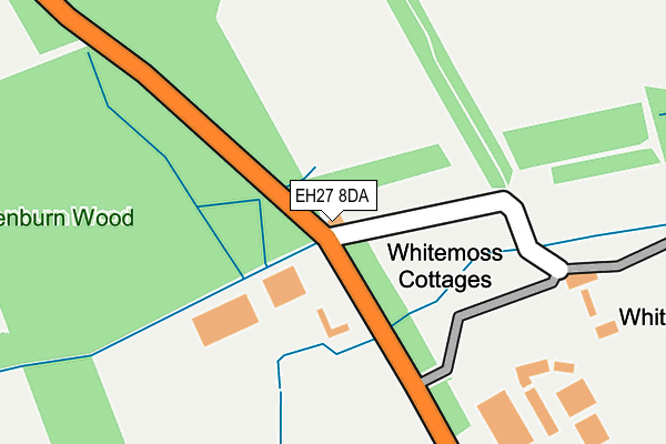 EH27 8DA map - OS OpenMap – Local (Ordnance Survey)