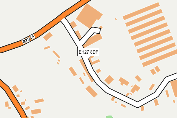 EH27 8DF map - OS OpenMap – Local (Ordnance Survey)