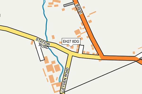 EH27 8DG map - OS OpenMap – Local (Ordnance Survey)