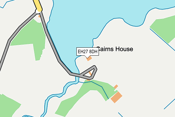 EH27 8DH map - OS OpenMap – Local (Ordnance Survey)