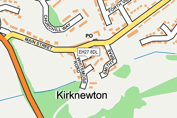 EH27 8DL map - OS OpenMap – Local (Ordnance Survey)