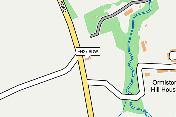 EH27 8DW map - OS OpenMap – Local (Ordnance Survey)