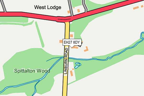 EH27 8DY map - OS OpenMap – Local (Ordnance Survey)