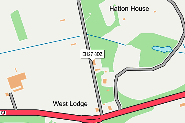 EH27 8DZ map - OS OpenMap – Local (Ordnance Survey)
