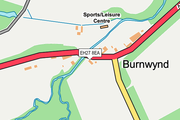 EH27 8EA map - OS OpenMap – Local (Ordnance Survey)