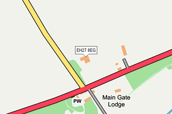 EH27 8EG map - OS OpenMap – Local (Ordnance Survey)