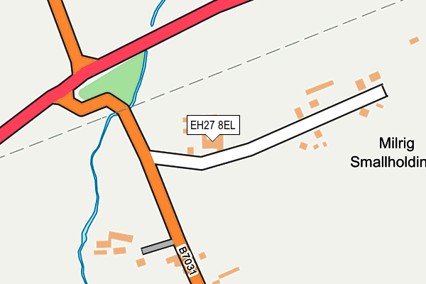 EH27 8EL map - OS OpenMap – Local (Ordnance Survey)