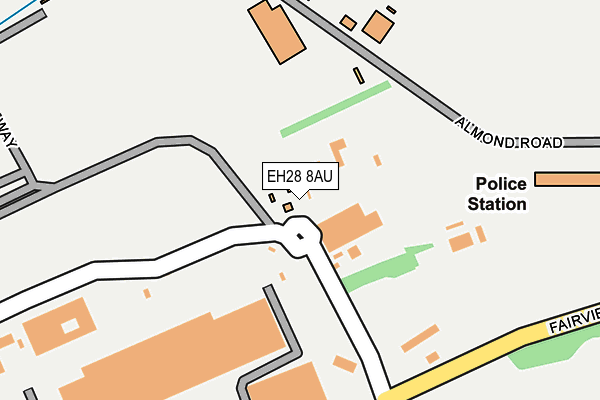 EH28 8AU map - OS OpenMap – Local (Ordnance Survey)