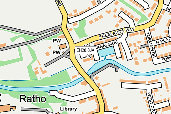 EH28 8JA map - OS OpenMap – Local (Ordnance Survey)