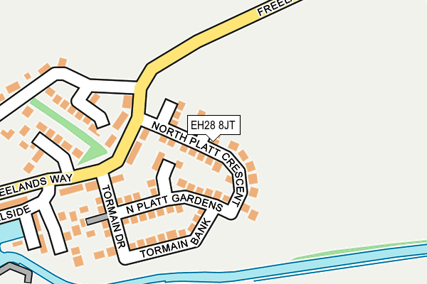 EH28 8JT map - OS OpenMap – Local (Ordnance Survey)
