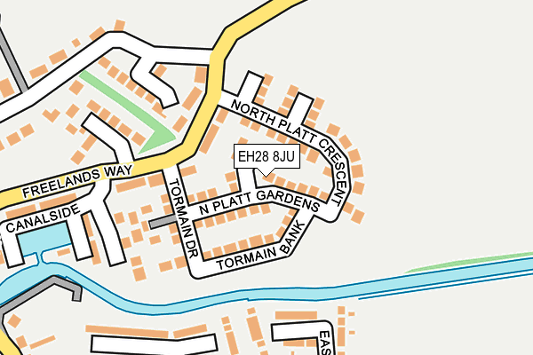 EH28 8JU map - OS OpenMap – Local (Ordnance Survey)