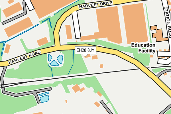 EH28 8JY map - OS OpenMap – Local (Ordnance Survey)